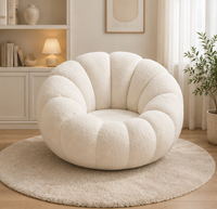 Fauteuil Bouclé Effet Cocon