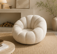 Fauteuil Bouclé Effet Cocon
