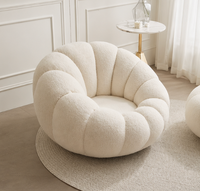 Fauteuil Bouclé Effet Cocon